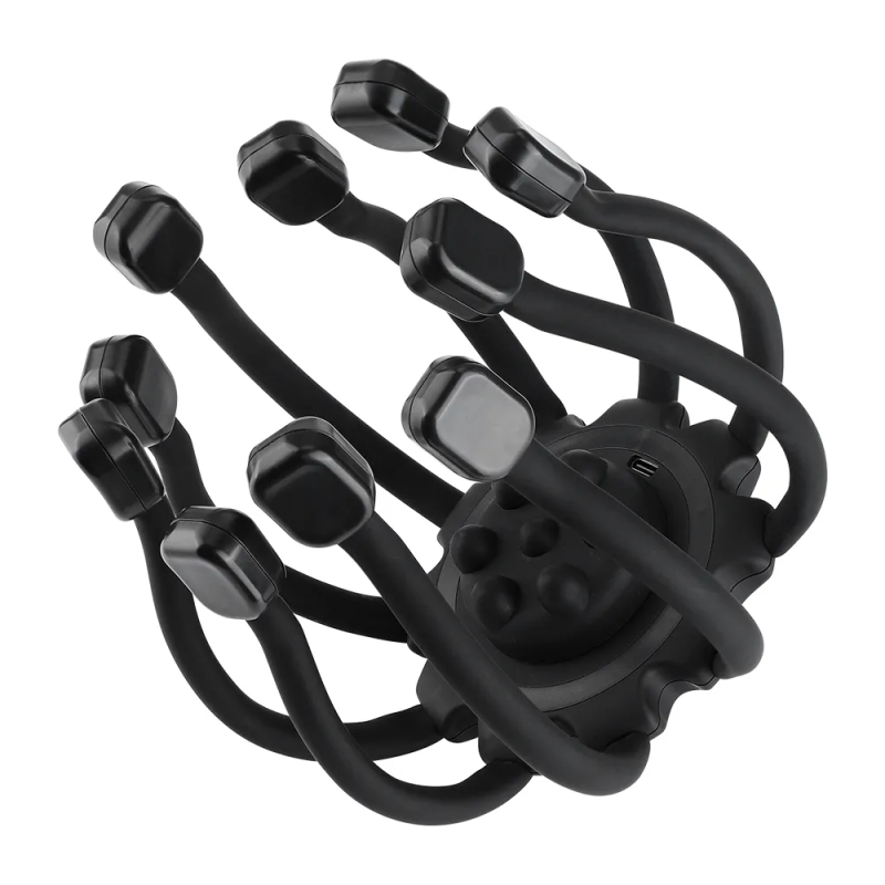 Peamassaažiseade Elektriline peamassaažiseade Juhtmevaba ühendusega muusika 4 režiimi Pea kratsimine Massaaž Peanahk Leevendab Väsimust Lõõgastub_voghion.com