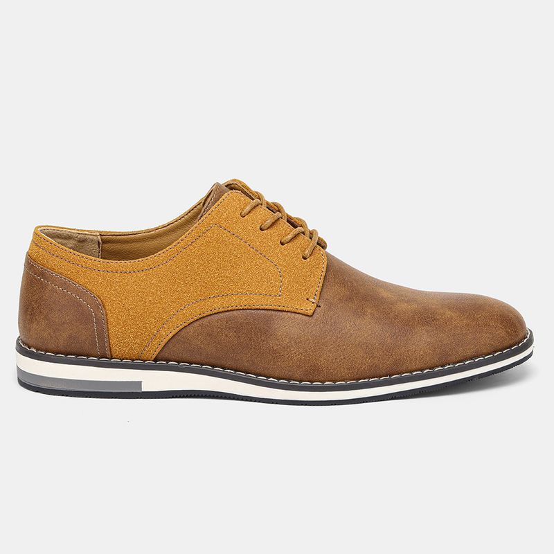 Herrenschuhe Große Herren Freizeitschuhe Modische leichte Herrenschuhe Farblich passende atmungsaktive Herren Lederschuhe_voghion.com