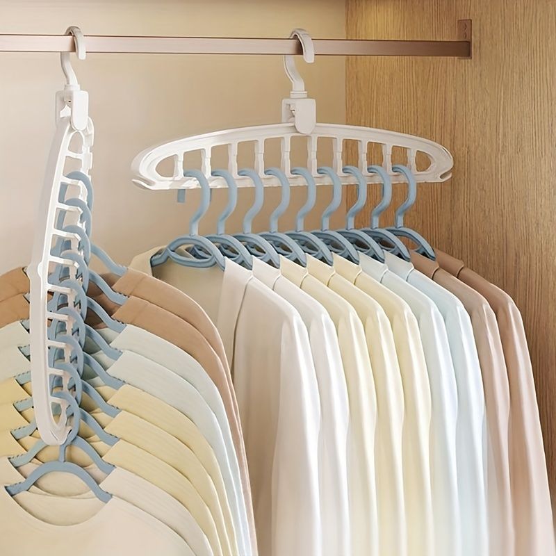 Folding Multi-Hanger Organizer, Non-Slip Space Saving Rack For Jeans, Scarves, Ties, Wardrobe And Closet Storage Solution_voghion.com