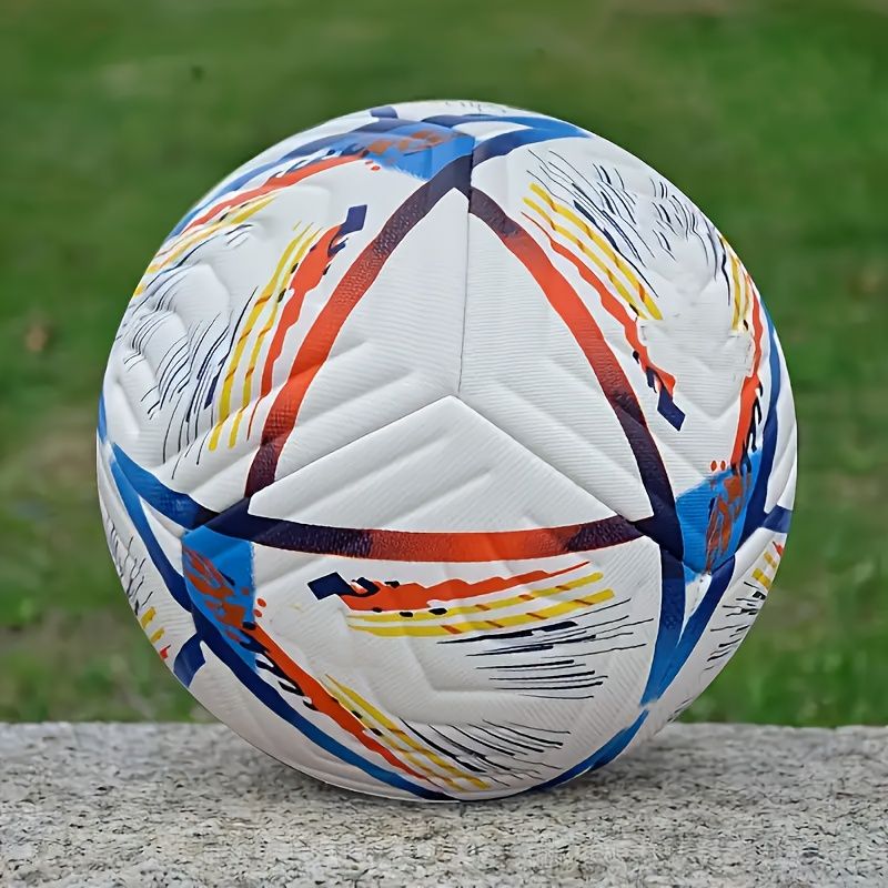 Pallone da calcio n. 5 cucito a macchina di alta qualità, adatto per allenamento e competizione - Materiale PU resistente, adatto per bambini dai 14 anni in su - Pallone da calcio da partita,_voghion.com