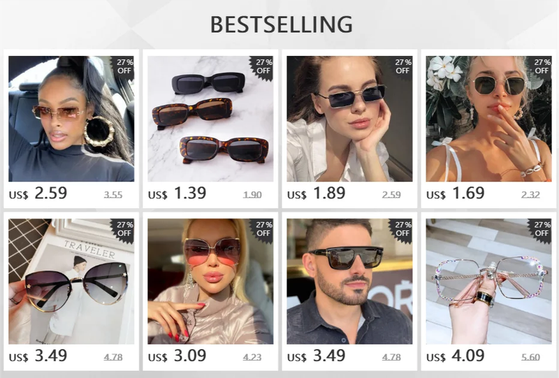 Sluneční brýle s gradientním čtvercovým designem pro muže a ženy, 2024, módní vintage, značkový design, nadměrné bezrámové sluneční brýle pro ženy_voghion.com