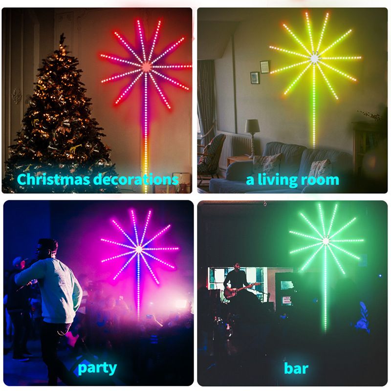 5V Fireworks Light With USB Symphony Music Voice Control LED Light With Flowing Water Full Color Starry Sky Holiday Decoration Atmosphere Light_voghion.com