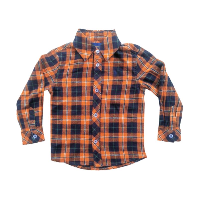 Camicia casual a maniche lunghe a quadri per bambini e ragazzi - Morbido cotone, unisex, leggera, versatile (taglie 90-160 cm)_voghion.com