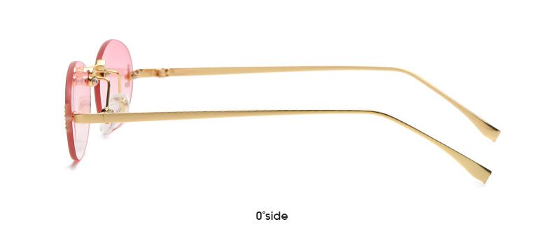Fashion Fashion Big Square Sunglasses Women Brand Pilot Clear Sun Glasses Female Oversized Half Frame Shades Eyewear Rimless_voghion.com
