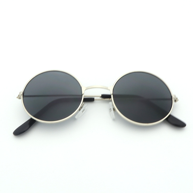 Children's storytellers, round framed crown prince's glasses, photography props, dance performances, sunglasses,_voghion.com