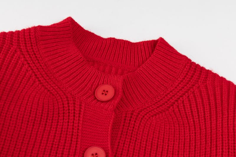 Elegant Street Style Warm 24 Winter New Sweet Girl Versatile Atmosphere Loose Cardigan Sweater_voghion.com