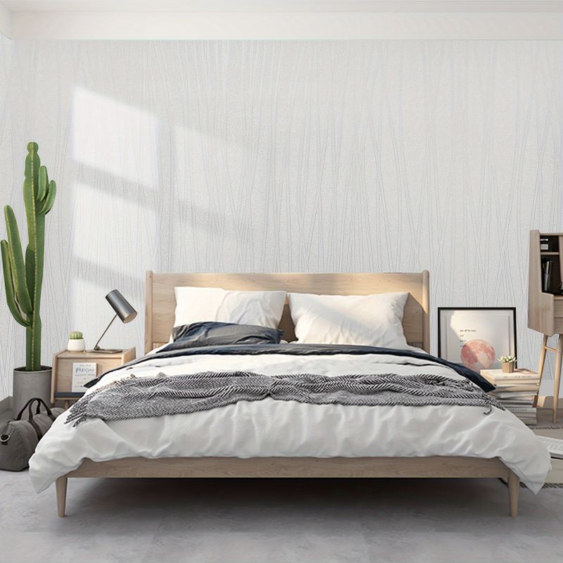 Neu Tapete Neue Weiß Gestreiften Schlafzimmer Wohnzimmer Abnehmbare Dekorative_voghion.com