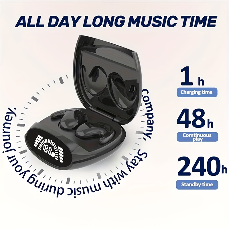 Perfect Sleep With Ultra Long Standby Wireless Headphones - Slim In Ear Sports Bass For Android And Iphone_voghion.com