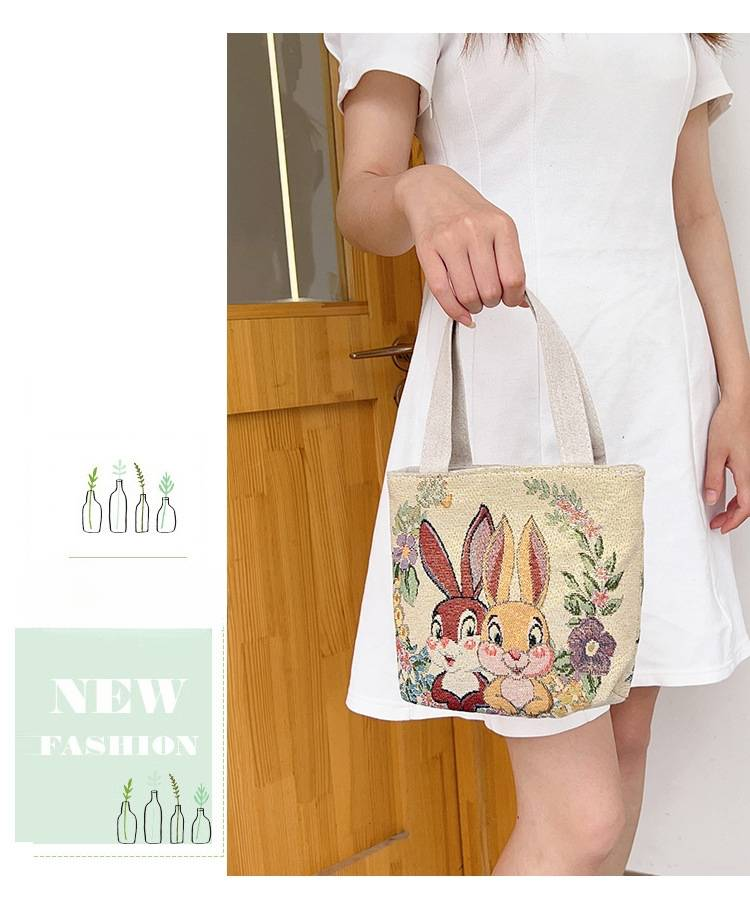 Nuova borsa a tracolla con coppia di elefanti ricamata in jacquard di seta oro bifacciale Borsa da tutor Borsa da pendolare Borsa da ascella_voghion.com