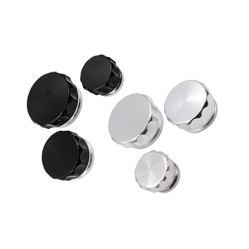ricambi auto HJG01 tappo serbatoio carburante modificato nero argento 1 pollice 2 pollici 1.5 tappo serbatoio acqua saldatura in lega di alluminio_voghion.com
