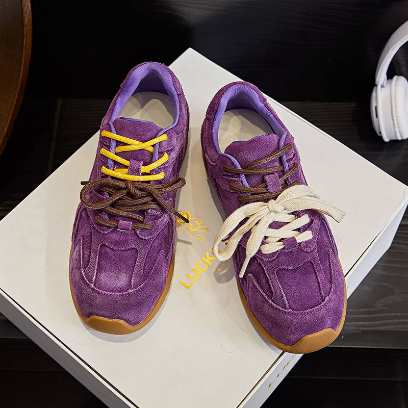 Mingliu Forrest Gump Shoes Women's 2025 Spring New Style Wasteland Vintage Dad Shoes Women's Casual Versatile Sports Women's Shoes Trend_voghion.com