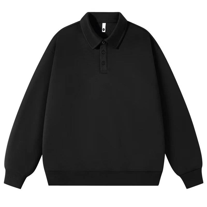 Herrenbekleidung Polo Langarmshirt Herren Herbst Ins Trend Basic Pullover Casual Revers Jacke_voghion.com