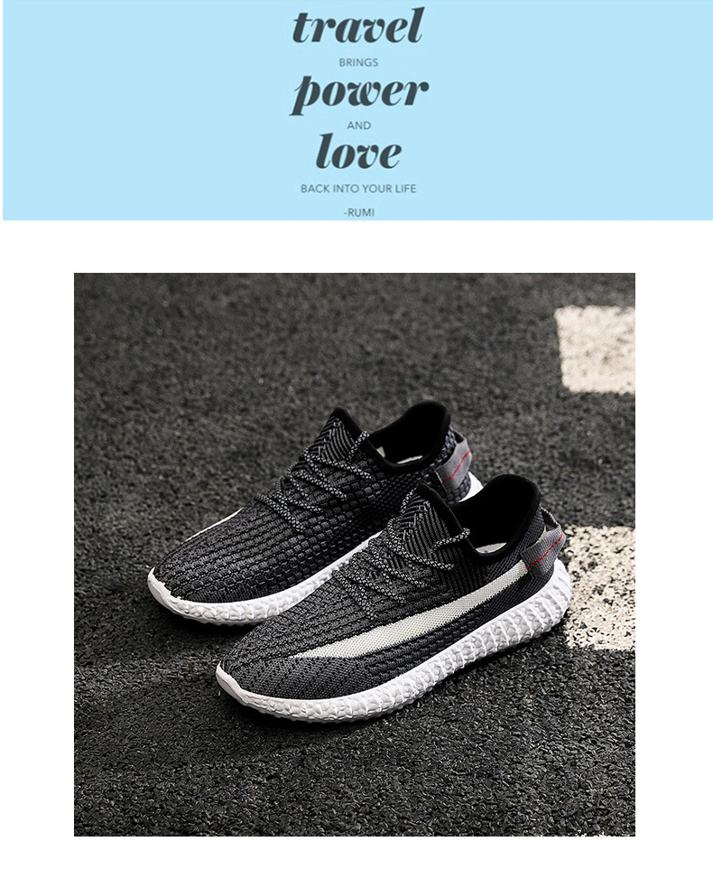 2023 summer men's shoes Korean style trendy sports shoes color-changing flying woven shoes mesh breathable men's shoes all-match casual shoes_voghion.com
