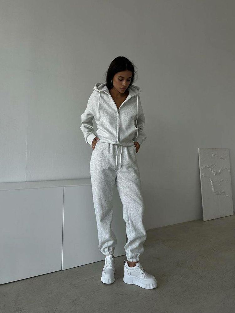 Set da due pezzi, pantaloni, tuta, jogger, felpe Y2k, pantaloni sportivi elasticizzati in vita, set coordinati per streetwear da donna_voghion.com