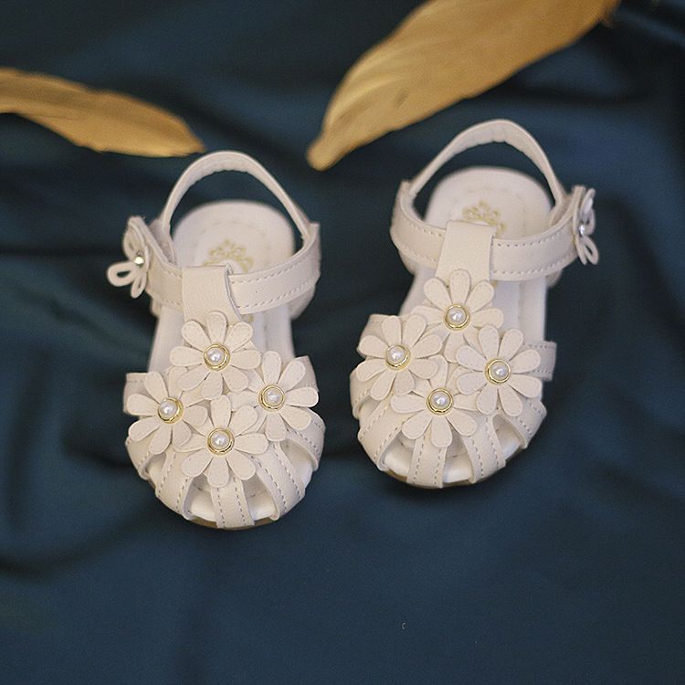 Kinderschuhe Sommer Baby Mädchen atmungsaktive Sandalen rutschfeste weiche Unterseite geschlossene Zehe Mädchen Prinzessin Schuhe Baby Kleinkind Kleinkind Schuhe_voghion.com