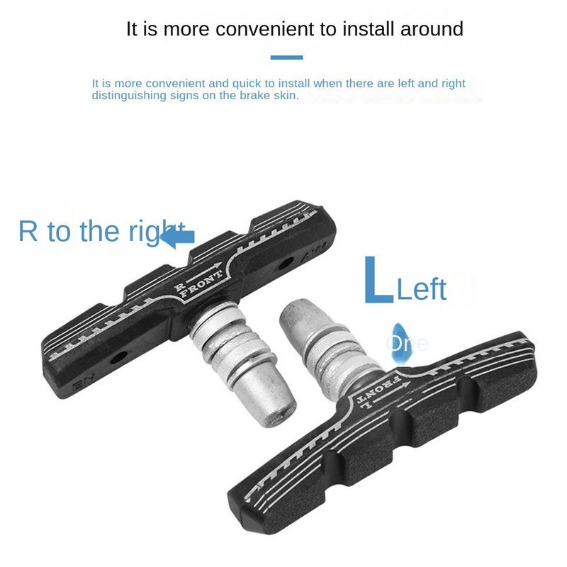 Lot de 2/4/8 plaquettes de frein en V pour vélo de montagne, système de freinage durable en acier inoxydable, accessoires universels pour vélo_voghion.com