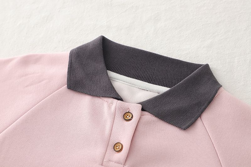 Abbigliamento per bambini primavera e autunno 2025, versione coreana, colletto a ribalta, casual, felpa con cappuccio e maniche lunghe, due pezzi._voghion.com