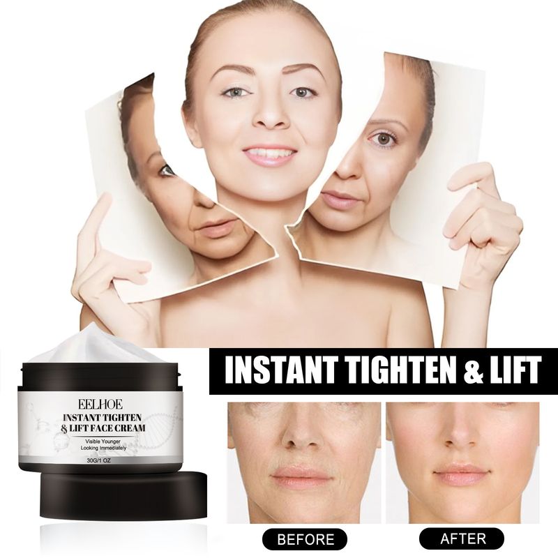 EELHOE sofortige Gesichtsstraffung und Lifting zur Verbesserung von mattem, rauem, trockenem, feuchtigkeitsspendender Gesichtscreme_voghion.com