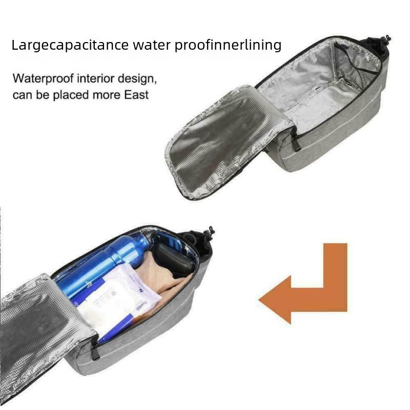 Mountain bike rear pack folding shelf bag riding equipment camel bag polyester rear seat bag with insulation liner_voghion.com