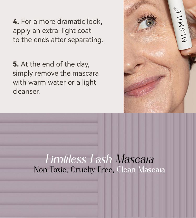 MLSMILE Mascara Eyelash Primer Does Not Smudge Naturally Lengthen And Curl Eyelash Setting Liquid_voghion.com