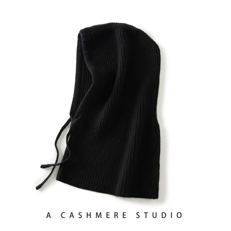 Cashe Wool Hat Sciarpa Combo per Donna, Spessa, Protezione per le Orecchie in Maglia Calda per Autunno e Inverno con Cappuccio e Collo_voghion.com
