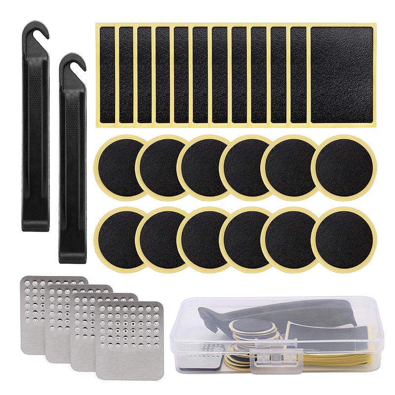Kit d'outils pour vélo, démonte-pneus, kit de réparation de pneus, outil de réparation de pneus, réparation rapide de pneus, colle de voiture, pièce de réparation de pneus sans colle_voghion.com