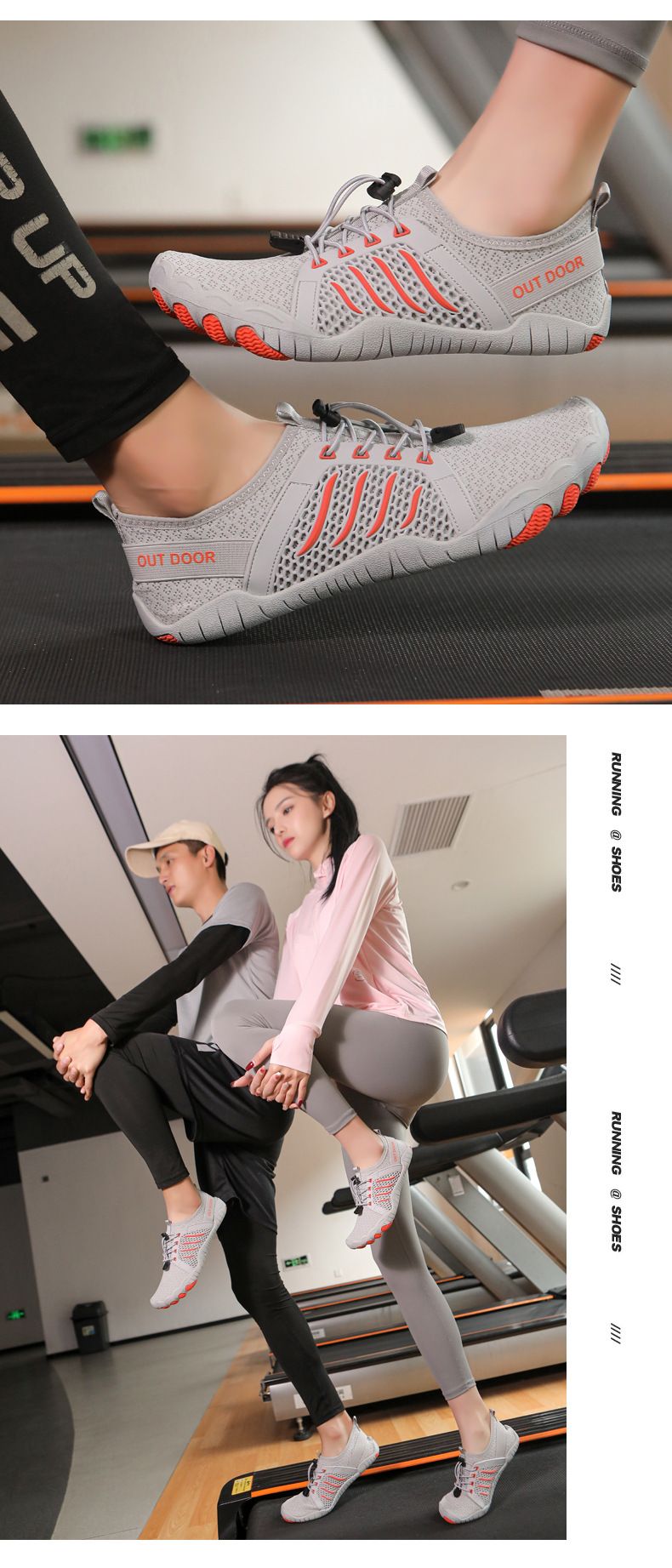 Unisex Quick-Dry Water Shoes – Anti-Slip Aqua Socks For Beach, Hiking & Swimming – Lightweight Five-Toe Design With Drainage Holes_voghion.com