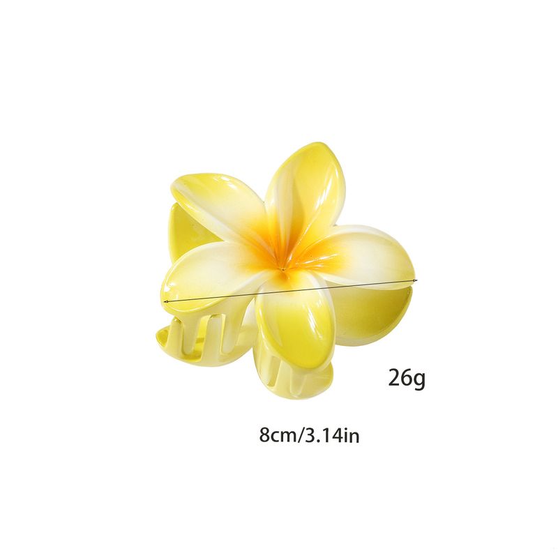 Forcina per capelli con fiore di colore sfumato, forcina per capelli con squalo, forcina per capelli con frangipani, per località balneari_voghion.com