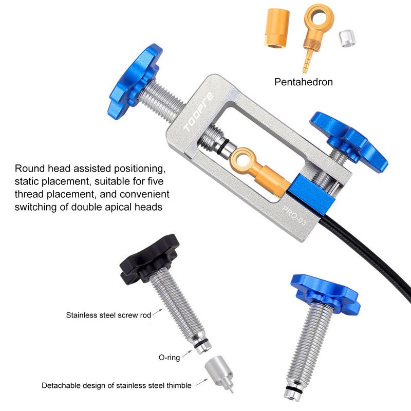 Kaou TOOPRE Oil Tube Pushing Device Squeeze Effortlessly Corrosive Resistant Bike Accessory Bicycle Hydraulic Hose Fitting Insert Tool for Bike_voghion.com
