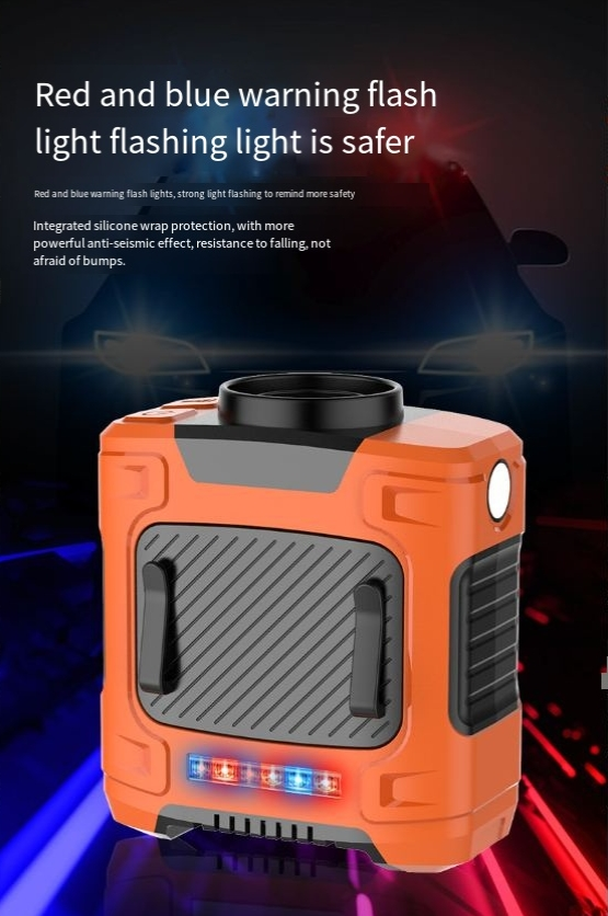 New style waist hanging small fan portable small air conditioner outdoor construction site camping flashlight long battery life waist hanging fan_voghion.com