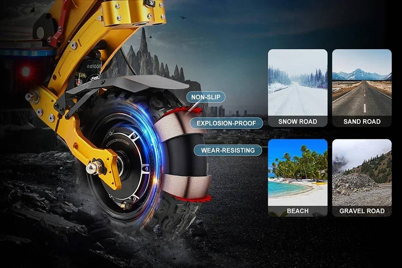 YUME X11 + Električni skuter 6000W 60V 27Ah Dual Motors Baterija 11-inčne gume 90KM Maksimalna kilometraža 150KG Maksimalna brzina 80km/h E-skuter_voghion.com