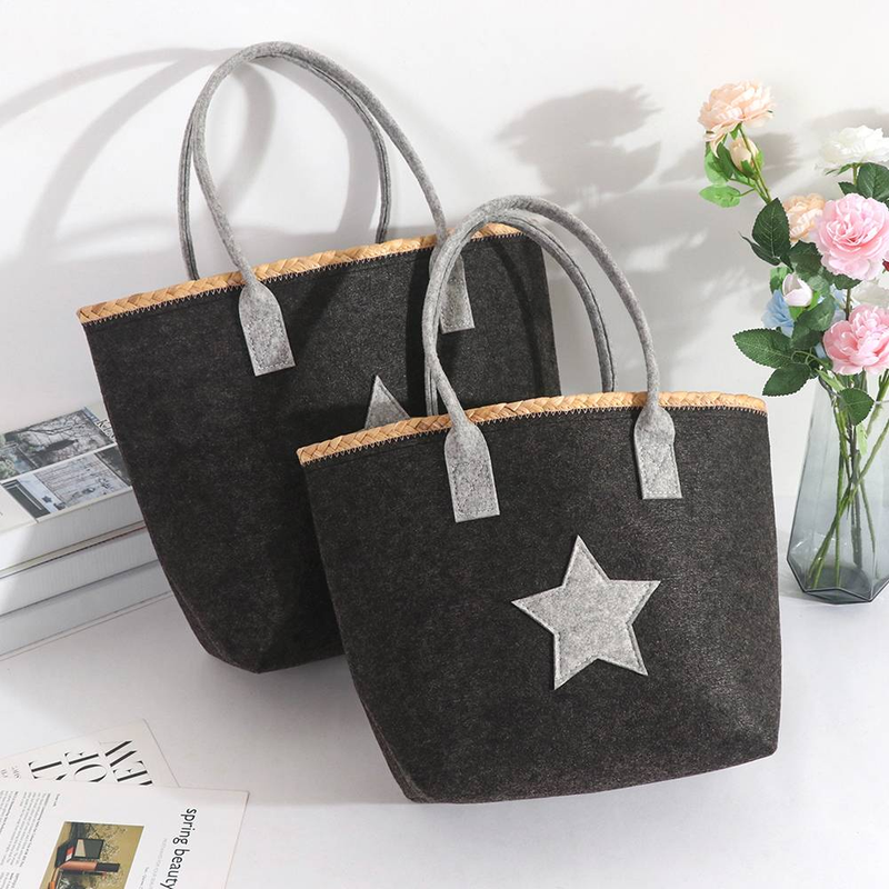 Black Felt Storage Basket, Suitable For Toy Storage, Clothing Storage, Cosmetics Storage, Daily Necessities Storage, Etc_voghion.com