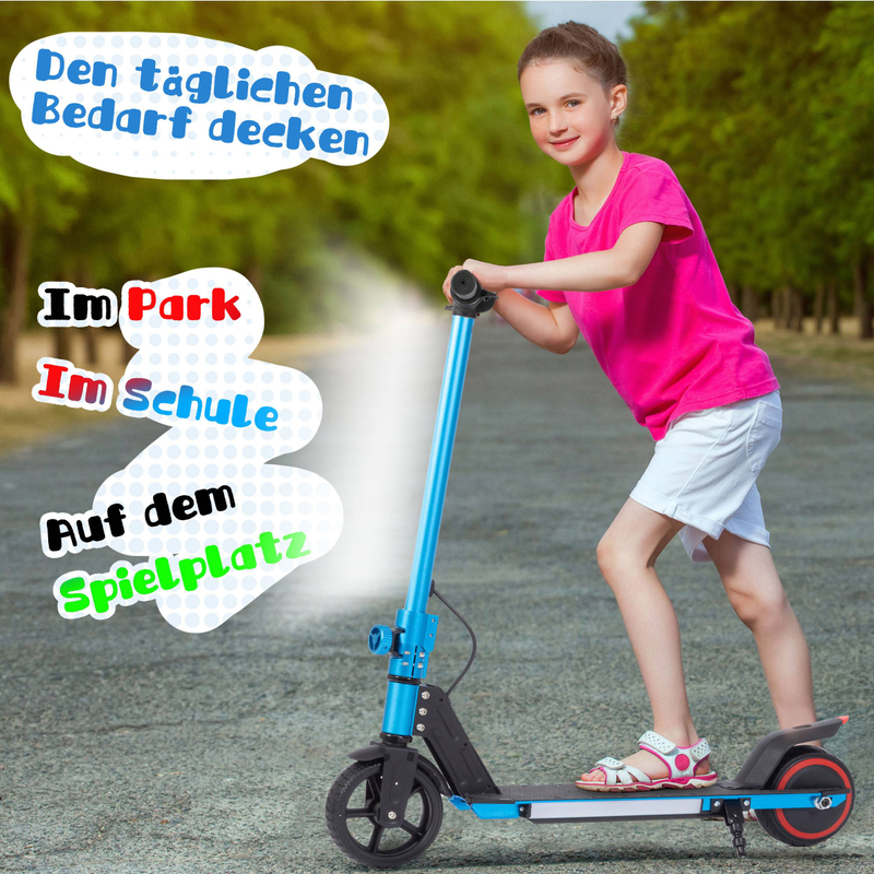 Vankel 6,5" elektrische kinderstep, opvouwbare e-step met 150W motor en 60Wh accu, veilige en compacte rit voor kinderen van 6 tot 14 jaar_voghion.com