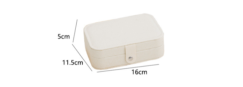 Elegante tragbare Schmuckschatulle für unterwegs – Organizer für Ohrringe und Armbänder aus PU-Leder mit mehreren Fächern_voghion.com