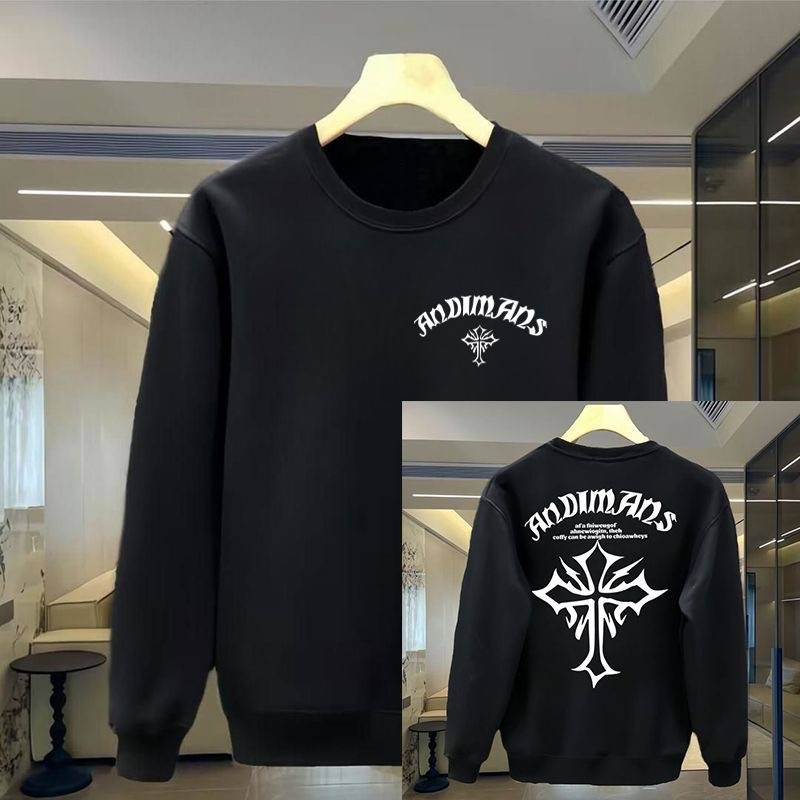 FW25 Matching Couple Katoenen Sweatshirt met Ronde Hals - Voor Hem & Haar_voghion.com