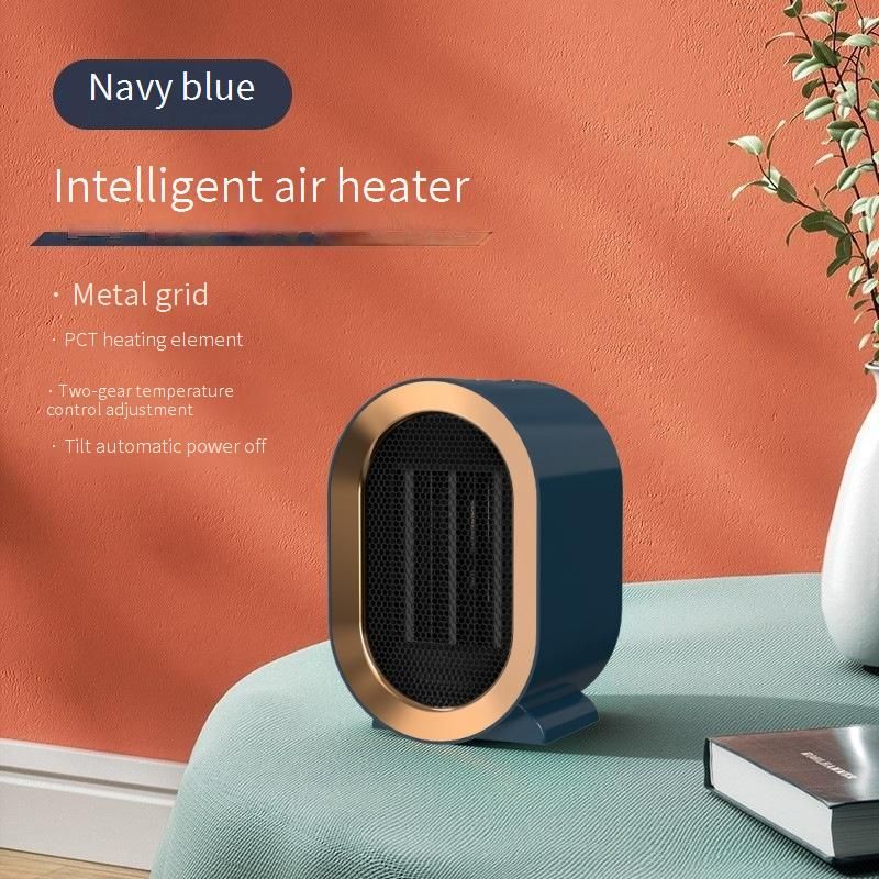 Compact Ceramic PTC Space Heater - 1200W Fast Heating, 2-Temperature Settings, Tip-Over Protection, Energy-Efficient Desktop Warmer_voghion.com