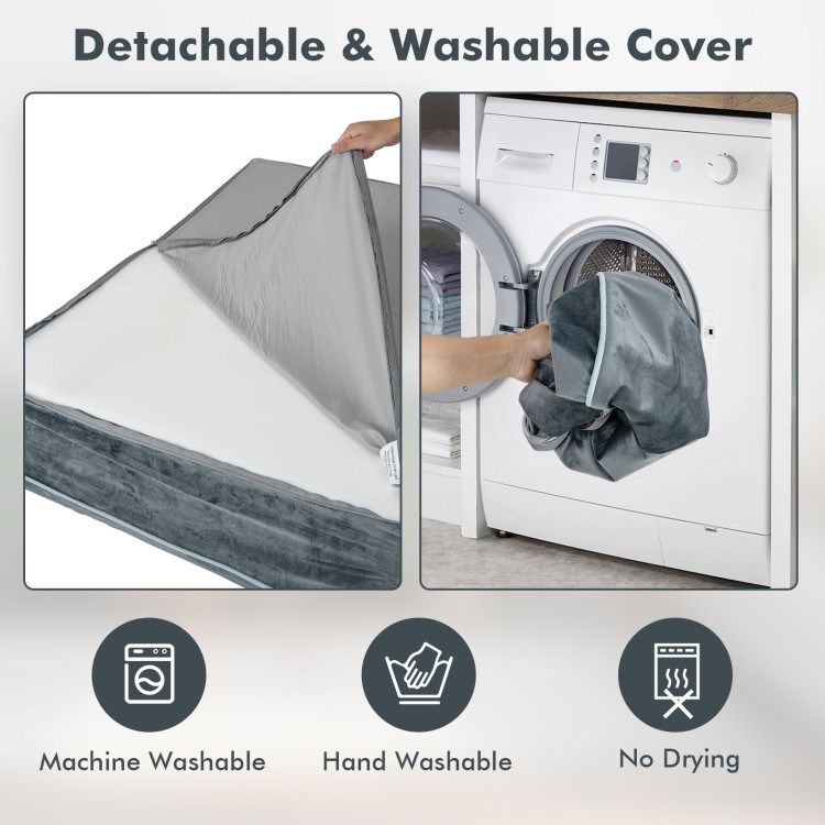 Orthopedic Dog Bed with Headrest and Removable Washable Cover_voghion.com