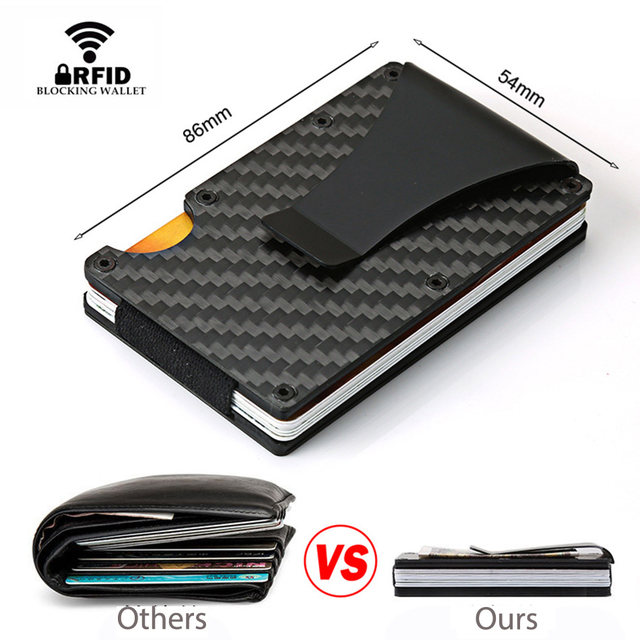 Card Holder Aluminium Case And Money Anti Theft RFID Designer Luxury For Men Porta Credencial Tarjetero Wallet Male Slim Case_voghion.com
