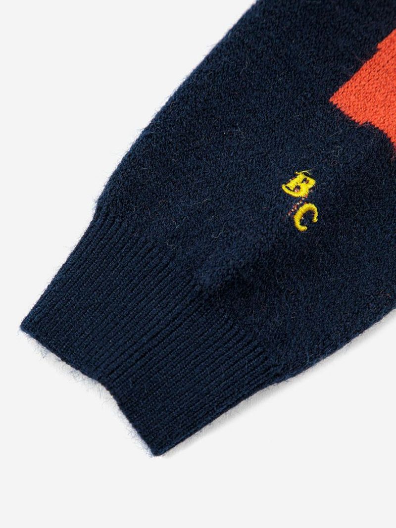 Maglione unisex in cotone per bambini - Maglia girocollo ultra morbida per bambini e bambine (1-3 anni, 80-140 cm) | Fantasia animalier/a righe, comfort per tutte le stagioni_voghion.com