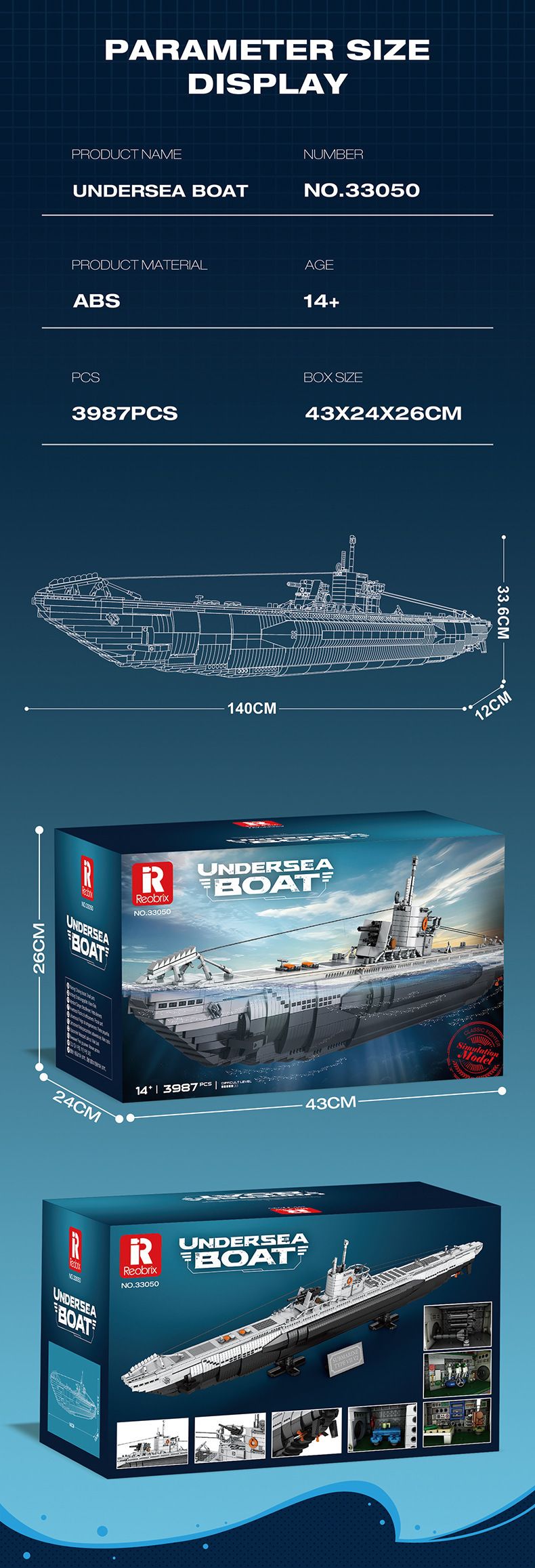 SR-71 Blackbird & U-Boat Submarine Building Blocks Set – Military Model DIY Toy For Adults & Collectors – 800+ ABS Bricks – Creative Display Gift_voghion.com