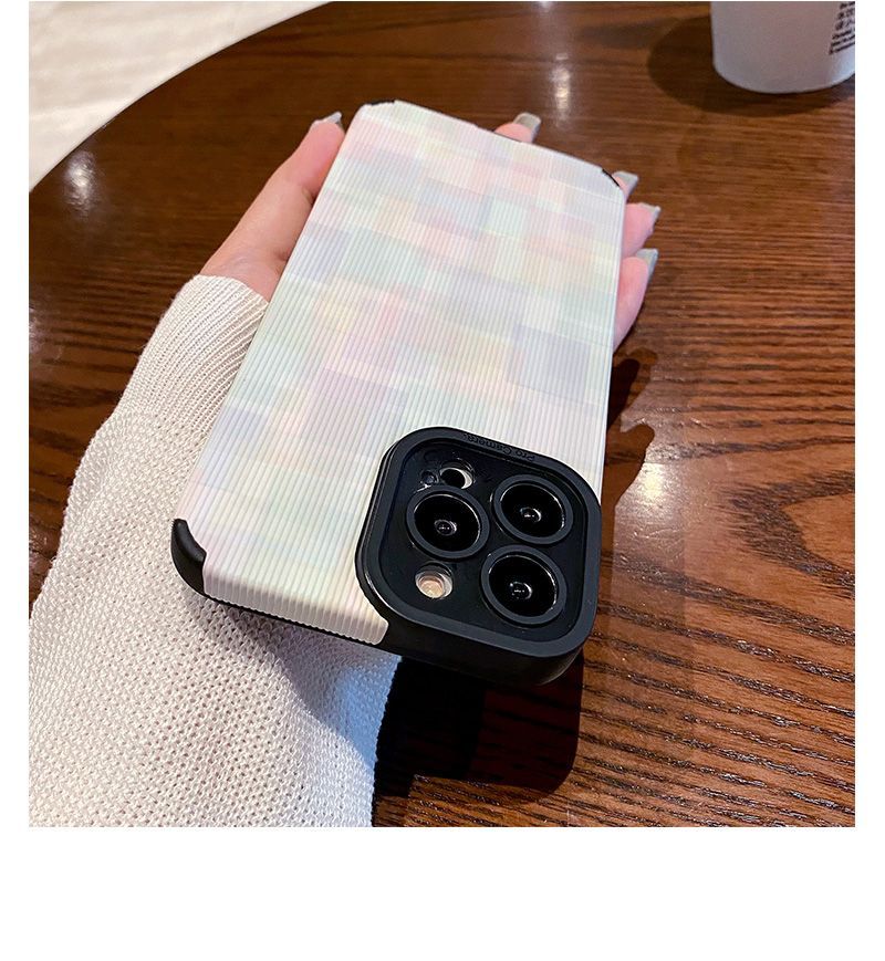 Custodia per telefono a quadri colorati 11/14/13 per donna, compatibile con iPhone 12, 6s/8 Plus, Nuovo Pro Max_voghion.com