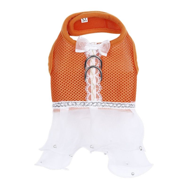 Suministros para mascotas Vestido cómodo y transpirable Ropa para gatos Falda Chaleco para perros_voghion.com