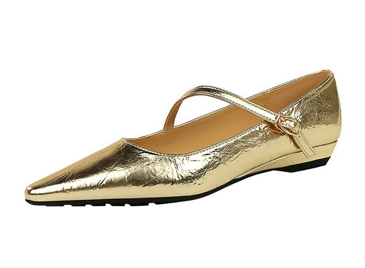 3683-13 Modische und stilvolle Damenschuhe mit flacher Öffnung, schrägem Absatz, diagonalem Strohhalm, dekorativem Handgriffmuster,_voghion.com