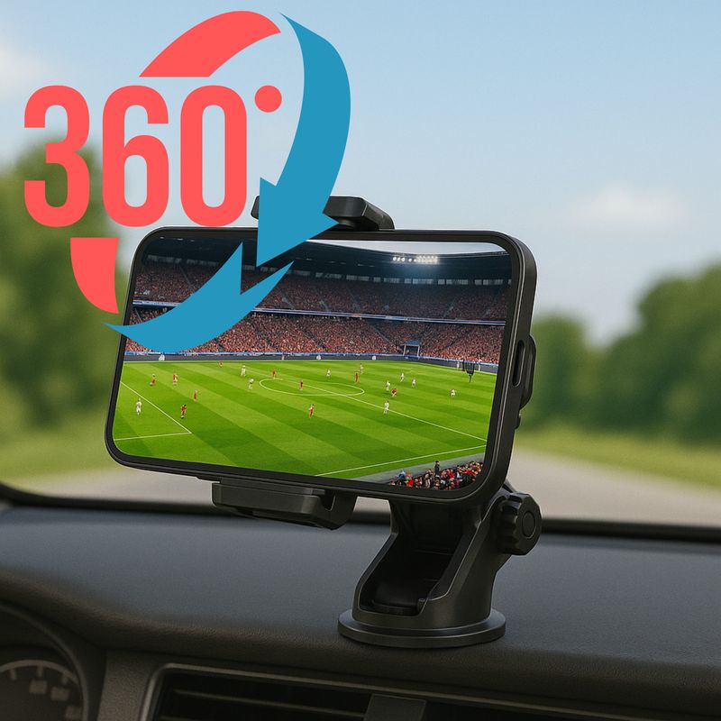 Universal Car Mount Holder 360 Degree Rotation Windscreen Suction GPS Stand_voghion.com