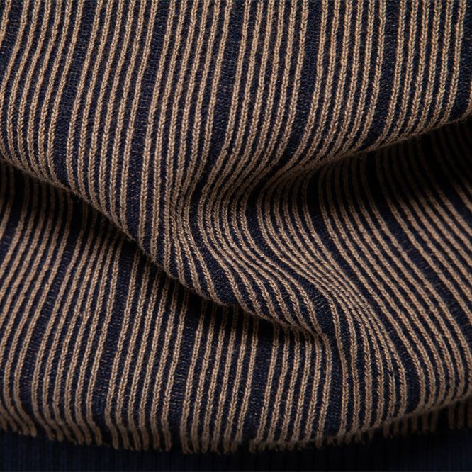 Maglione pullover da uomo di alta qualità, a righe, aderente e semi-dolcevita_voghion.com
