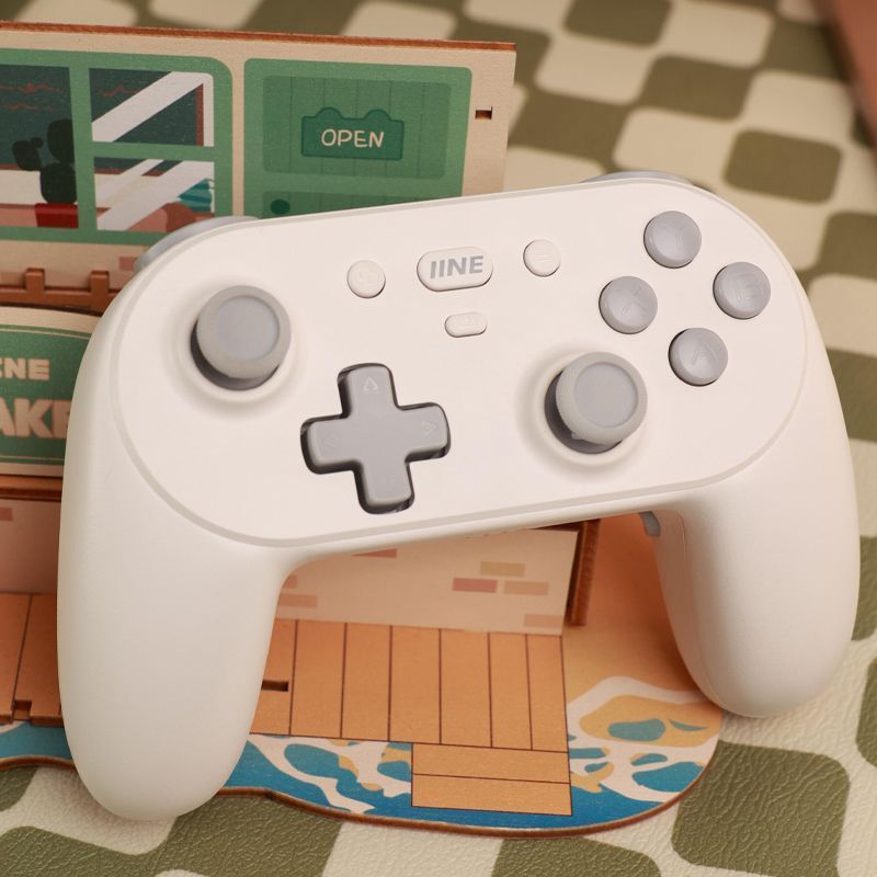 IINE Bom Valor Pequeno Canhão 2ª Geração Sem Fio Bluetooth Controlador de Jogo Interruptor 2 Botões Macro Hall Duplo Dois_voghion.com
