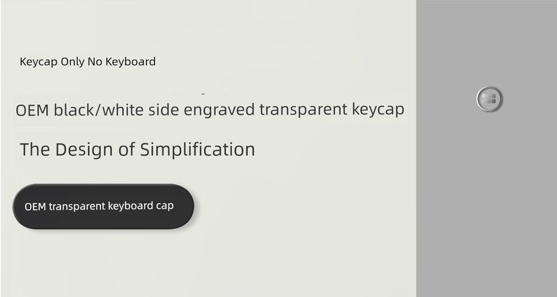 OEM Black White PBT Transparent Customized Nical Keyboard_voghion.com
