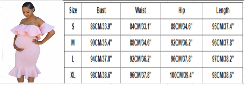 Jupe de maternité extensible pour femmes, avec col à volants et robe de photographie à traîne_voghion.com