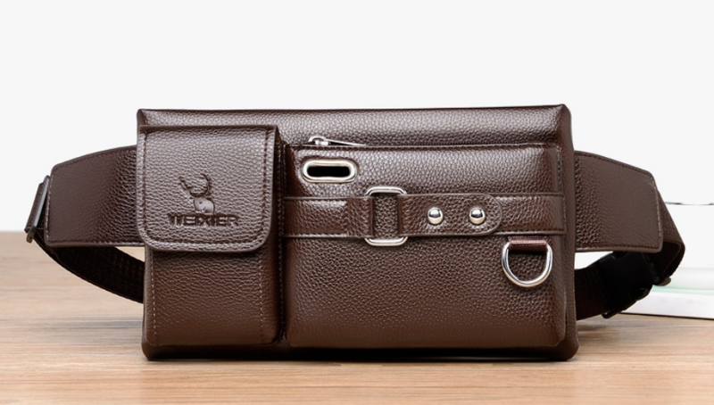 Neue Herrentasche, modische Tasche, Sport-Hüfttasche, multifunktionale Outdoor-Handytasche, PU-Herren-Umhängetasche, Fahrrad-Hüfttasche, Herren_voghion.com