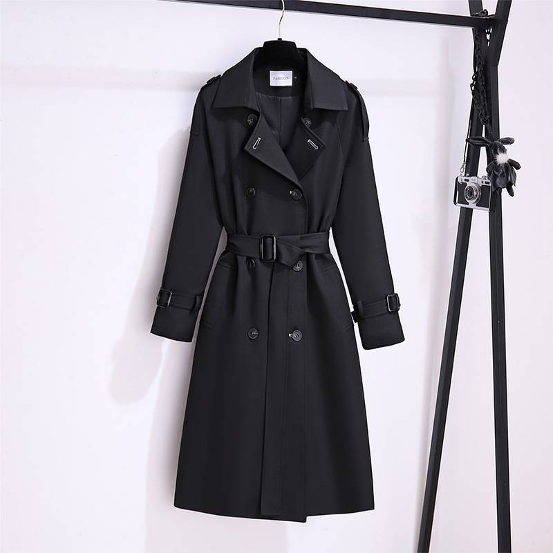 Abbigliamento donna 2023 Trench elegante e alla moda per donna di media lunghezza 2023 Autunno Nuovo stile Vita Classico Moda Cappotto Ins Tendenza_voghion.com
